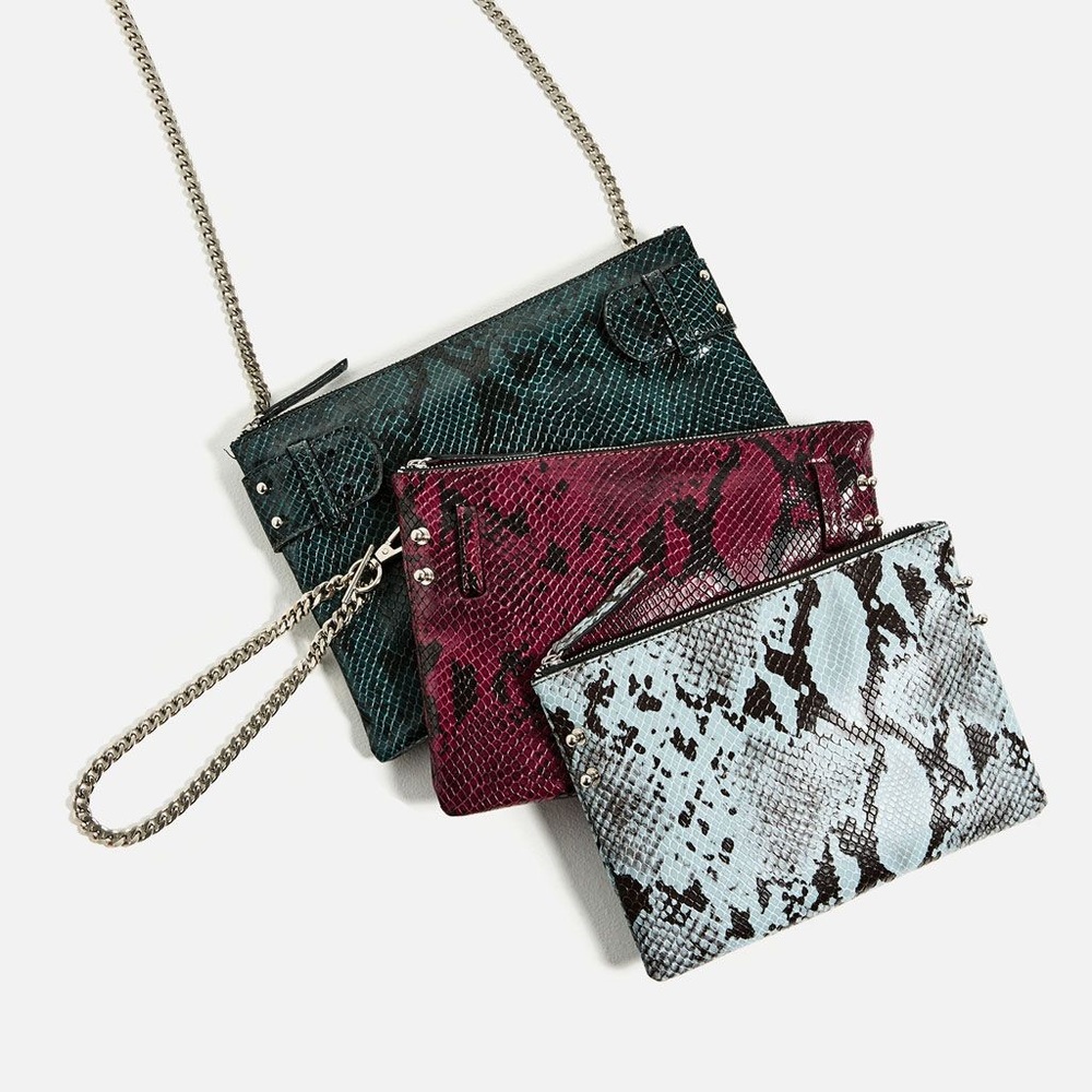 Zara tricolored contrasting crossbody bag